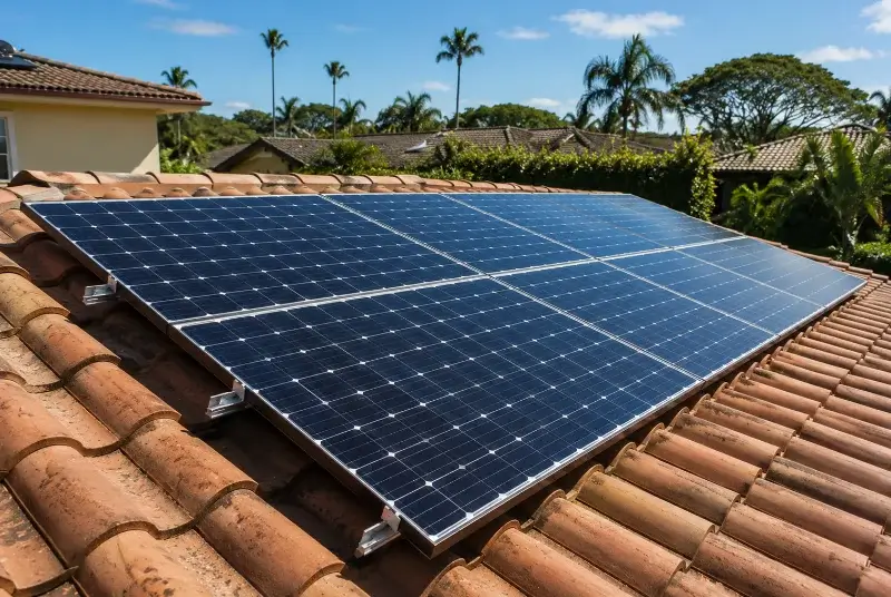 Installation de panneaux solaires à Bussac